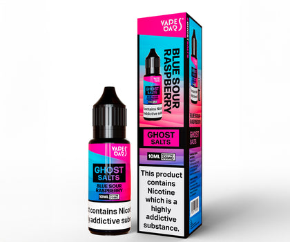 Ghost Salts Blue Sour Raspberry Product And Box