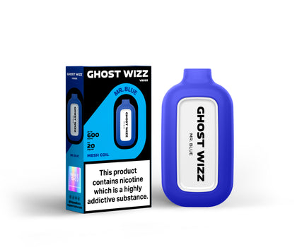 Vapes Bars Ghost Wizz Mr. Blue Product With Box