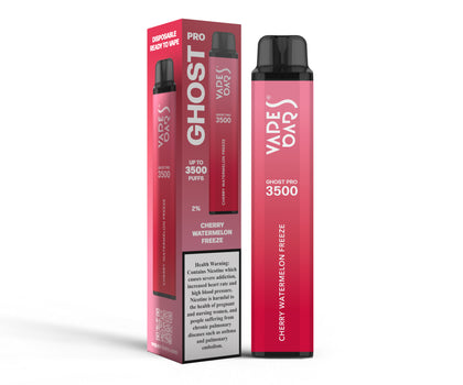 Vapes Bars Ghost Pro 3500 Cherry Watermelon Freeze Product With Box