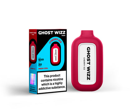 Vapes Bars Ghost Wizz Cherry Ice Product With Box