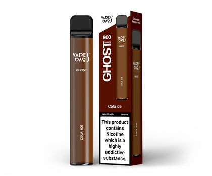 Vapes Bars Ghost 800 Cola Ice Product With Box