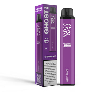 Vapes Bars Ghost Pro 3500 Great Grape Product With Box