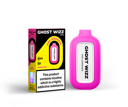 Vapes Bars Ghost Wizz Pink Lemonade Product With Box