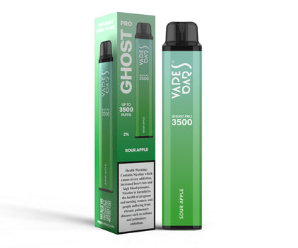 Vapes Bars Ghost Pro 3500 Sour Apple Product With Box