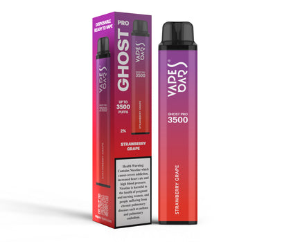 Vapes Bars Ghost Pro 3500 Strawberry Grape Product With Box