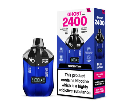Vapes Bars Ghost 2400 Blue Edition Product with Box