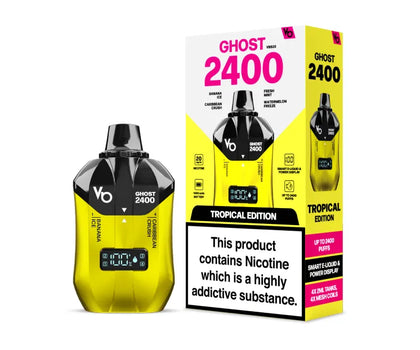 Vapes Bars Ghost 2400 Tropical Edition Product with Box
